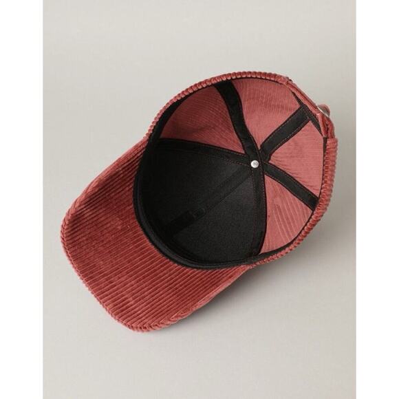 Y2K Grateful Hat Embroidered Snap Back Cap Corduroy Unisex Red OSFM Adjustable - Picture 3 of 5